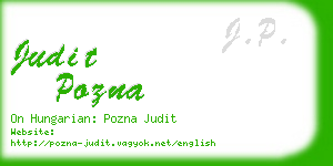 judit pozna business card